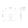 Eko-Light Lampka Podszafkowo-Schodowa Stanley Biały 3CCT 7,5Listwa LED7,5cm EKB1391 BIAŁY