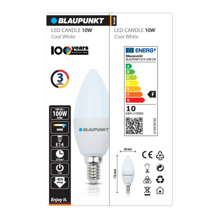 Blaupunkt Żarówka LED E14 10W barwa zimna