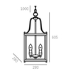 Cosmo Light Lampa wisząca NEW YORK P04936CH