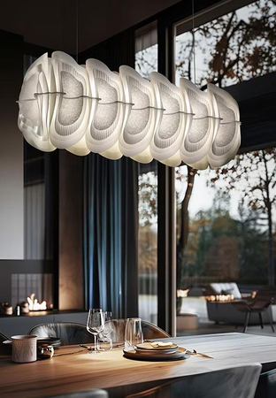 Lampa wisząca Slamp FIORDLYS - WHITE LINEAR FRDSXXLWHT01T00LINEU biały