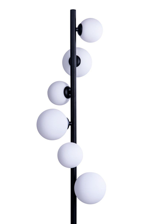 Lampa podłogowa SYBILLA 6 FLOOR BK Azzardo AZ4405 white / black