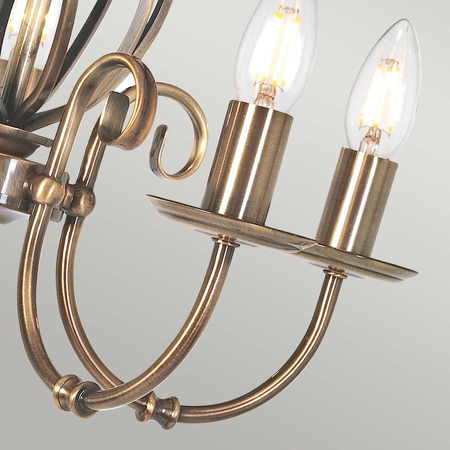 Żyrandol Elstead Lighting Artisan mosiądz ART5-AGD-BRASS
