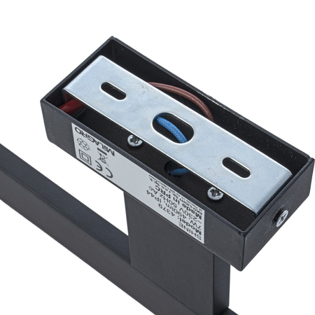 Milagro Kinkiet SHINE BLACK 30cm 7W LED ML4378 CZARNY