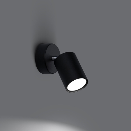 Sollux Lighting Kinkiet LEMMI 1 czarny SL.1126