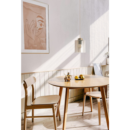 Lampa wisząca Kaja VANES K-5810 bursztynowy, beż, złoty