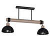 Milagro Lampa wisząca ERIK Sawn black/Patinated wood 2XE27 MLP7639 PRZECIERANY CZARNY / DREWNO PATYNOWANE