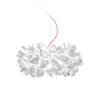 Lampa wisząca Slamp CLIZIA - MAMA NON MAMA WHITE - RED WIRE S CLISS00MNM01R00000EU biały