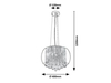 Lampa wisząca Rabalux Ninelle 3599 chrom