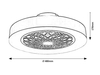 Lampa sufitowa Rabalux Adonias 5419 czarny