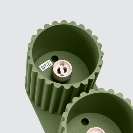 Sollux Lighting Plafon AURA 2 zielony oliwkowy GU10 SL.1795