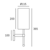 Cosmo Light Kinkiet DENVER W01963BR-WH