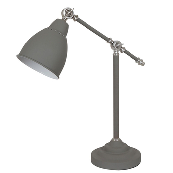 Lampa biurkowa Italux Sonny MT-HN2054-1-GR Szary piaskowany, satynowany