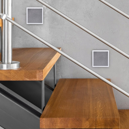 Eko-Light Oprawa schodowa EVO Barwa Ciepła 3000K EKS0910 BIAŁY / SREBRNY