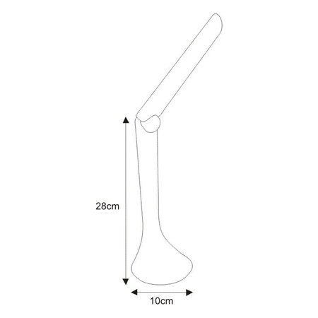 Lampa biurkowa ASTON Kaja K-MT-205 SREBRNY