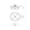 Plafon Axo Light Hoops 2 Gold