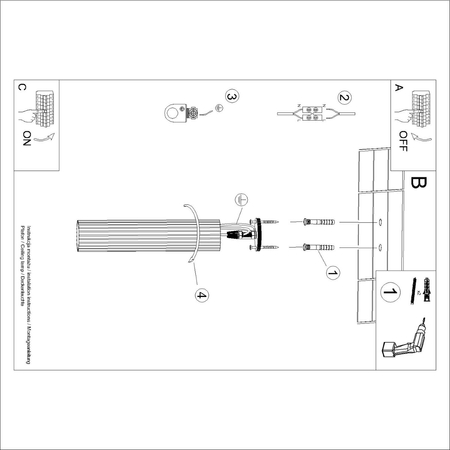 Sollux Lighting Plafon KARBON 40 złoty SL.1552