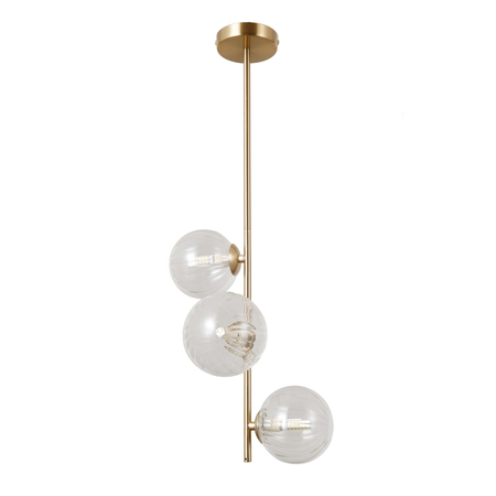 Lampa wisząca Italux Toledo PND-40717-3-HBR Złoty