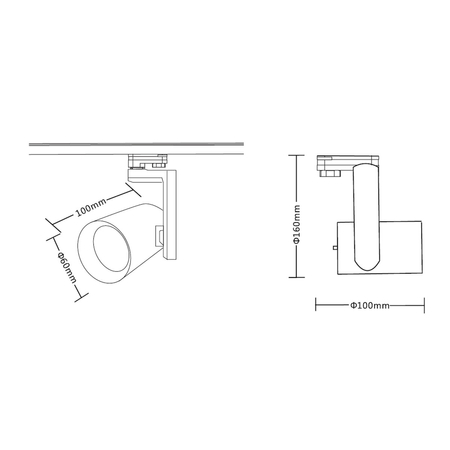 Milagro Reflektor Timor 10W 2700/4000K Biały 3 Obwodowy ML1114 BIAŁY