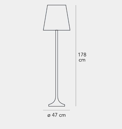 Lampa podłogowa Fontana Arte F248225150BINE Lumen