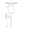 Kinkiet Endon Lighting Moreto MORETO-1WBCH chrom