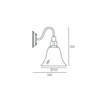 Cosmo Light Kinkiet PARIS W01796BK