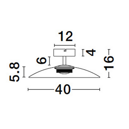 Lampa sufitowa Luces Exclusivas LE44278 czarny, brązowy i odcienie brązu