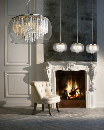 Lampa sufitowa REGO 50 Azzardo AZ1000 clear / chrome