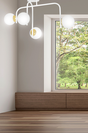 Lampa sufitowa RAGNAR 4B WHITE GOLD Emibig 1033/4B biały/złoty