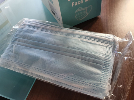 Zestaw 10 szt. - Maski trójwarstwowe ochronne do użytku cywilnego i medycznego z elastycznymi gumkami