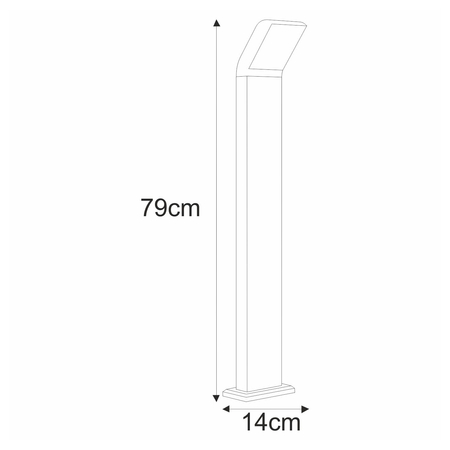 Lampa zewnętrzna VIDAR Kaja K-8148 biały/czarny