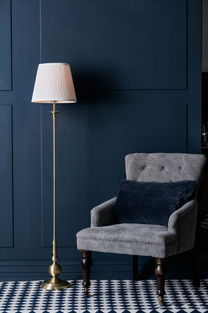 Lampa podłogowa Markslöjd IMPERIA 106322 biały/złoty