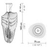 Lampa wisząca Slamp AVIA XL - WHITE FADE XL AVISXL0WHF01T00000EU biały