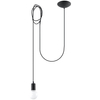 Sollux Lighting Lampa wisząca EDISON 1 LONG czarny SL.0369
