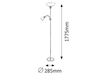 Lampa podłogowa Rabalux Diana 4067 chrom satyna