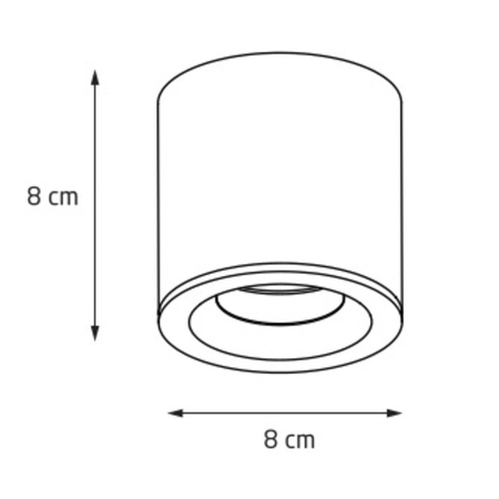 Plafon Maxlight FORM C0215 biały