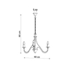 Sollux Lighting Żyrandol MINERWA 3 czarny SL.0217