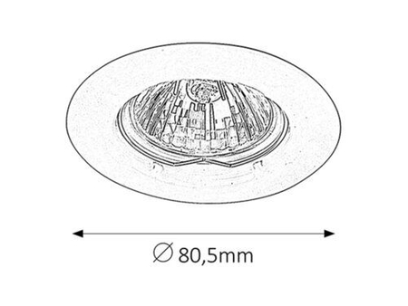 Lampa sufitowa Rabalux Spot relight 1088 chrom