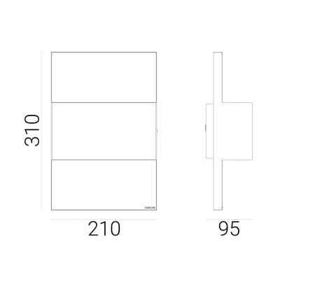 GENEVE 1874 GRAPHITE E27 LED 9W UP / DOWN