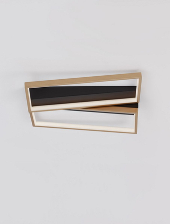 Lampa sufitowa Luces Exclusivas CROIX czarny/złoty LE42657