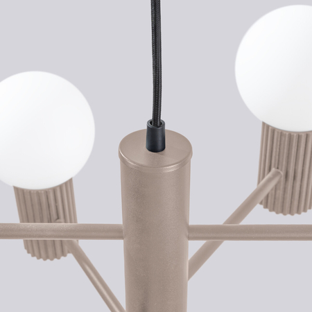 Sollux Lighting Żyrandol HALO 6 taupe SL.1836