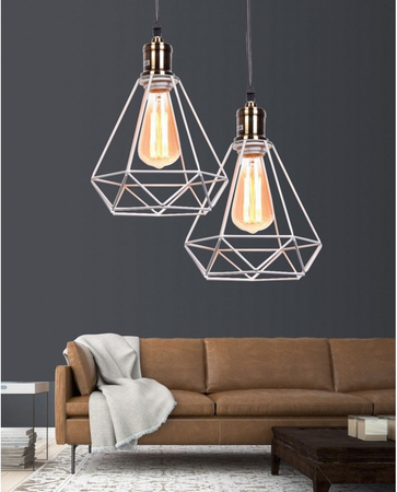 Lampa wisząca Lumina Deco LDP-11609-WT Cobi