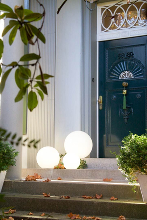 Kula LED Lampa solarna zewnętrzna ogrodowa przenośna 2900K Biała ciepła Ø30 32416S biały