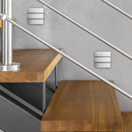 Eko-Light Oprawa schodowa VOX Barwa Neutralna 4000K EKS6165 BIAŁY / SREBRNY