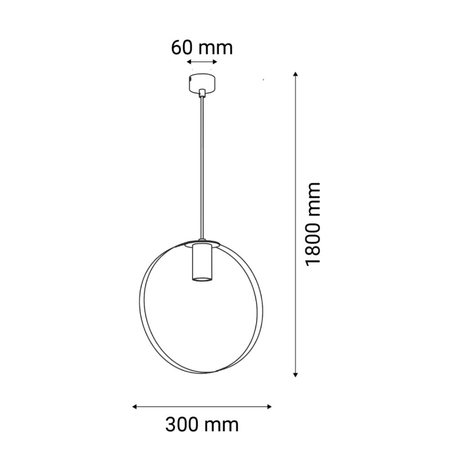Lampa wisząca ORTIGA 2 300mm Shilo 5150