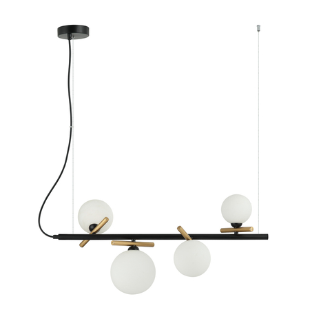 Lampa wisząca Italux Reverso PND-5622-4-BK-W Czarny, złoty