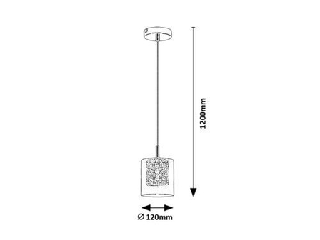 Lampa wisząca Rabalux Duchess 3114 chrom