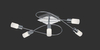 Lampa sufitowa Trio 621410505 srebrny