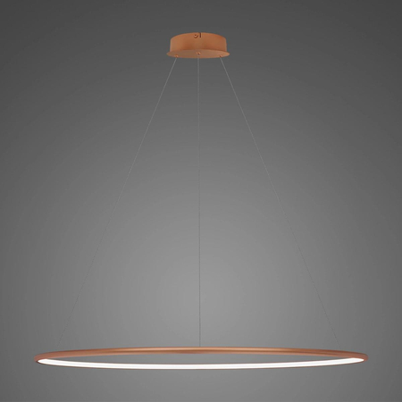 Lampa wisząca Ledowe Okręgi No.1 120cm 4k miedziana Dali