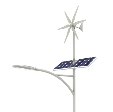 Lampa uliczna hybrydowa LED Greenie WS-G06-80W Windsun z czujnikiem ruchu PIR i Bluetooth