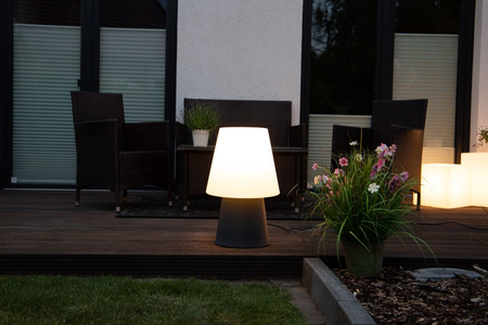 Lampa stojąca No.1 zewnętrzna ogrodowa 2700K Biała ciepła 60cm, antracyt 32525W 